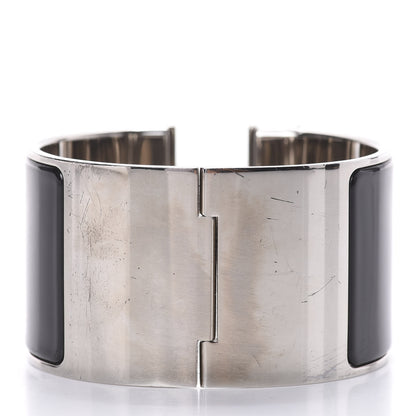Hermes Enamel Extra Wide Clic Clac H Bracelet PM Black 4 of 4