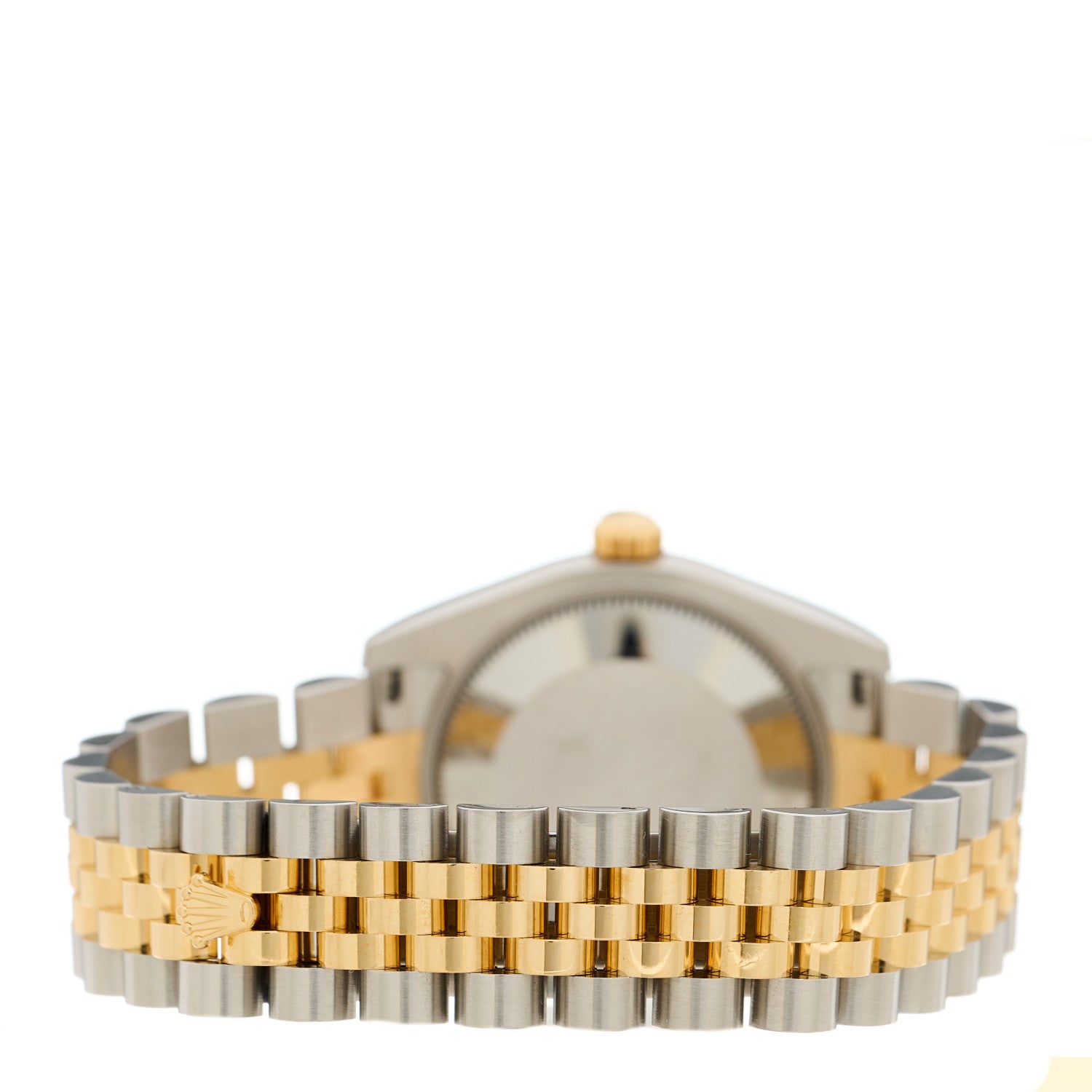 Rolex Stainless Steel 18K Yellow Gold Diamond 31mm Oyster Perpetual Datejust Watch Silver 178273 4 of 5