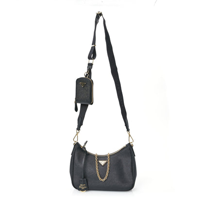 Prada Saffiano Lux Re-Edition 2005 Shoulder Bag Black 1 of 11