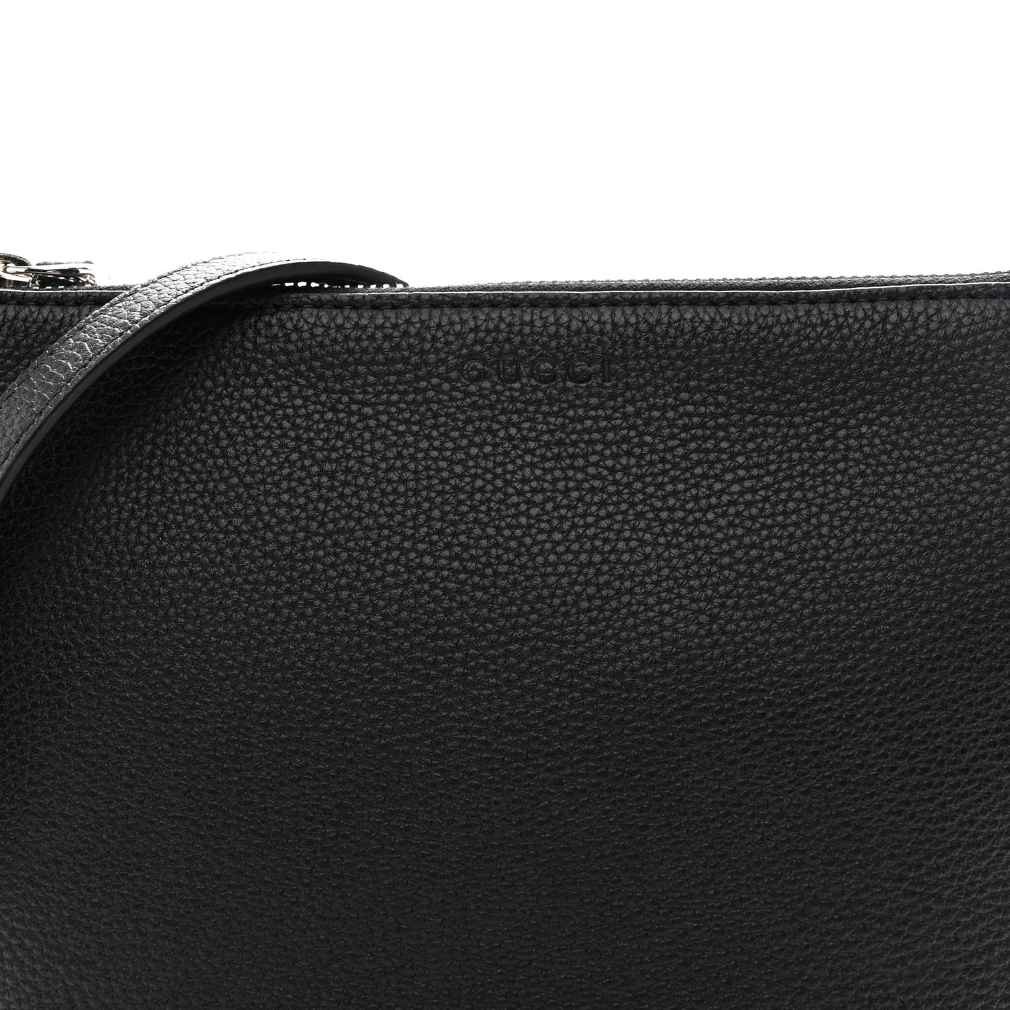 Pebbled Calfskin Mini B Shoudler Bag Black
