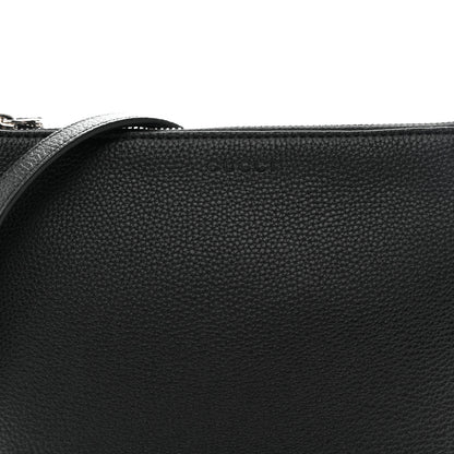 Gucci Pebbled Calfskin Mini B Shoudler Bag Black 8 of 10