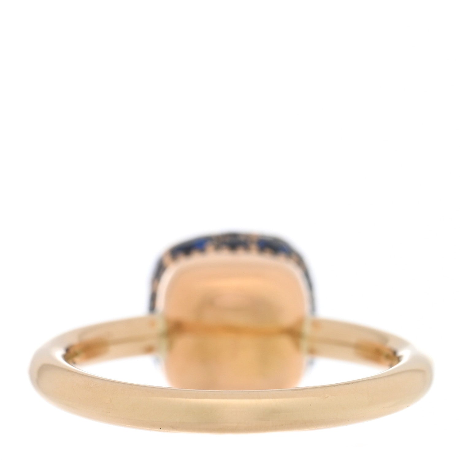 Pomellato 18K Rose Gold Blue Sapphire Nudo Solitaire Ring 45 3.5 3 of 5