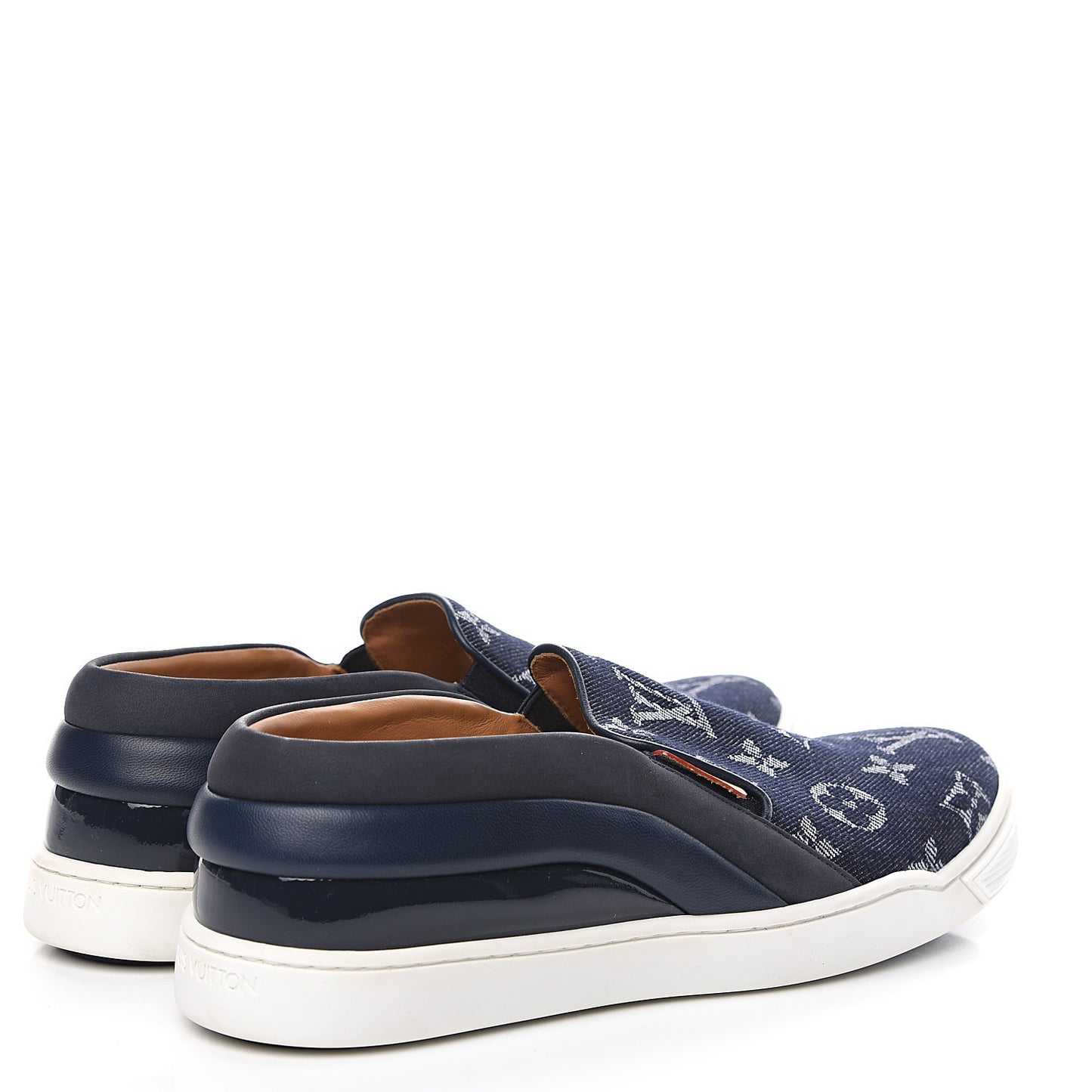 Denim Monogram Tempo Sneakers 36 Blue