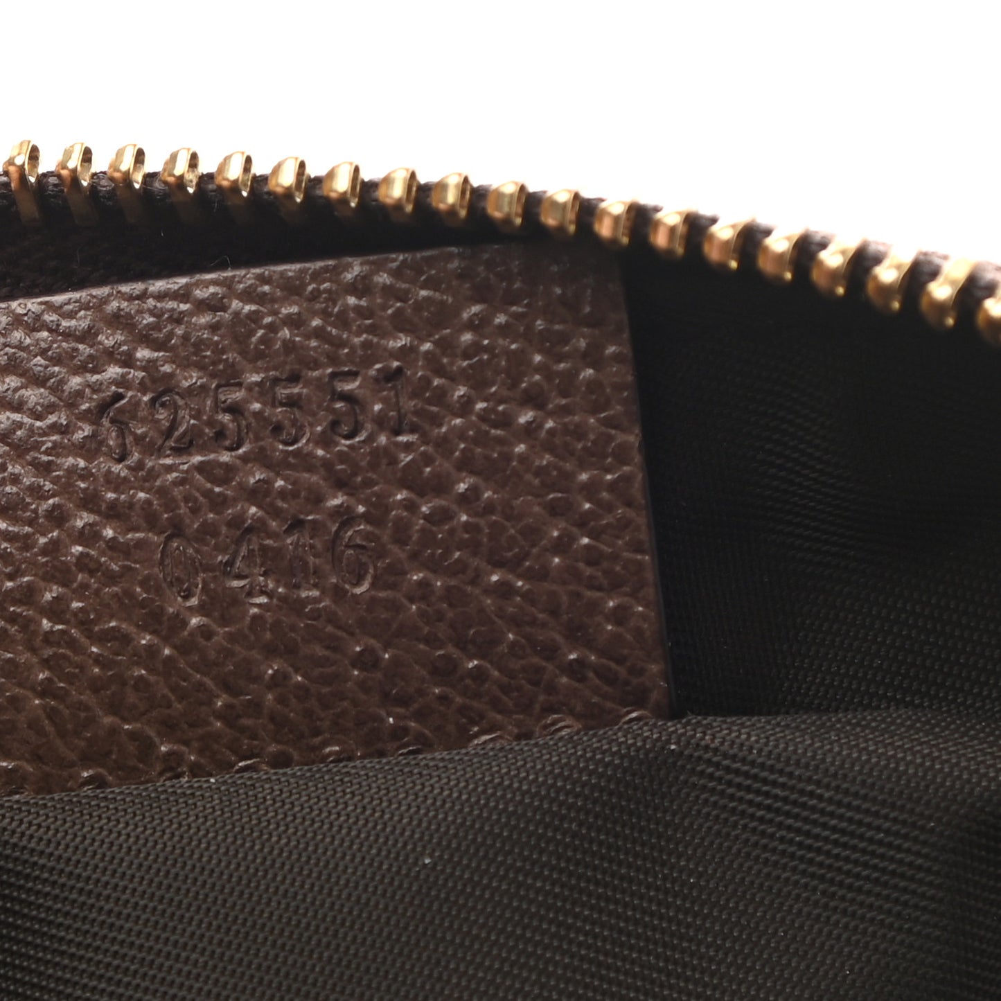 GG Supreme Monogram Textured Calfskin Web Large Ophidia Cosmetic Case Beige Ebony New Acero