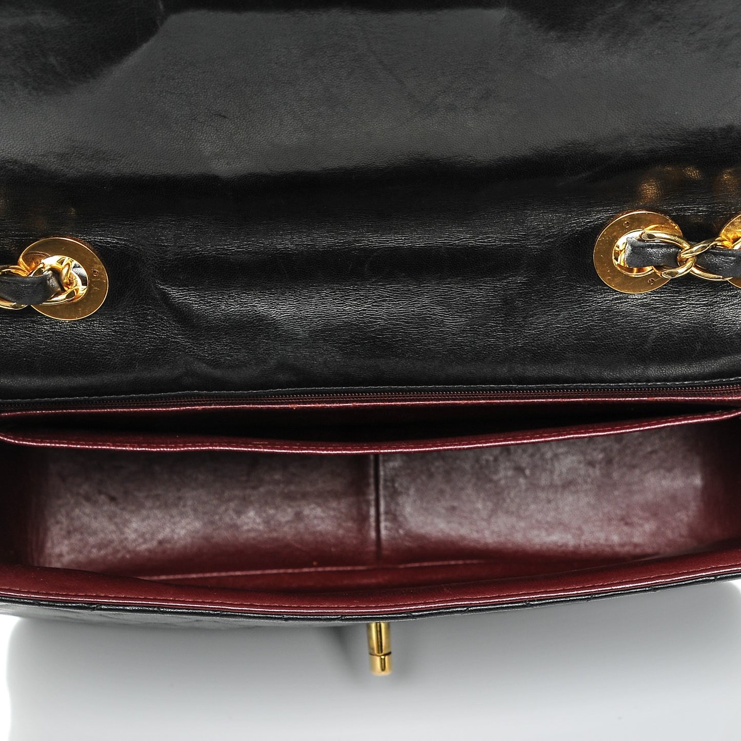 Lambskin Quilted Jumbo Single Flap Black