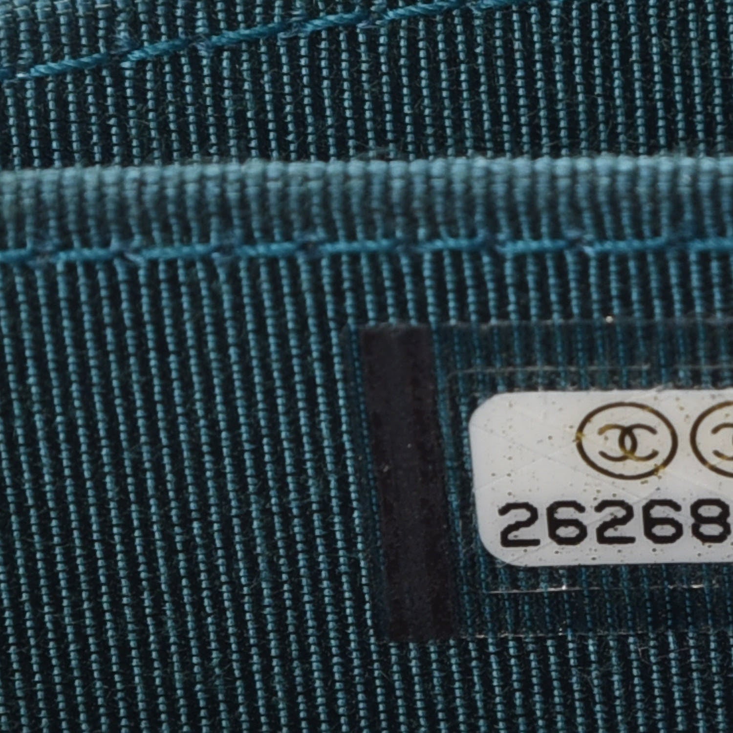 Chanel Caviar Quilted Zip Coin Purse Dark Turquoise 7 of 10