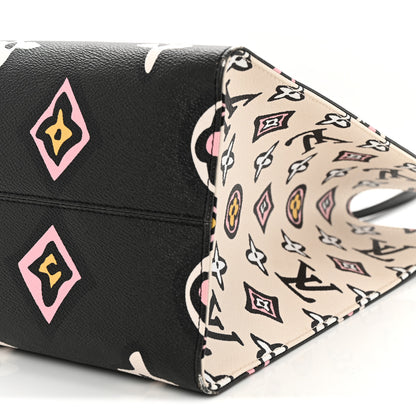 Louis Vuitton Monogram Giant Wild At Heart Onthego GM Black 9 of 13