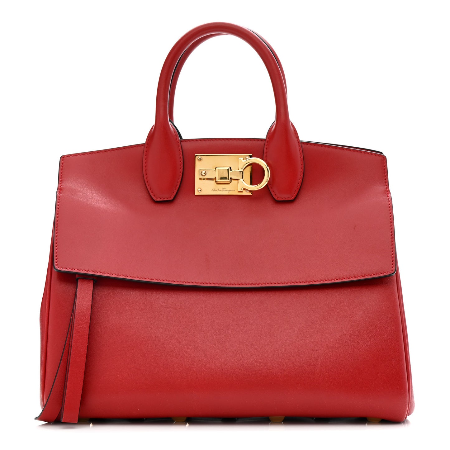 Calfskin Medium The Studio Bag Red