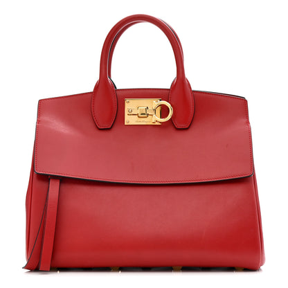 Salvatore Ferragamo Calfskin Medium The Studio Bag Red 1 of 17