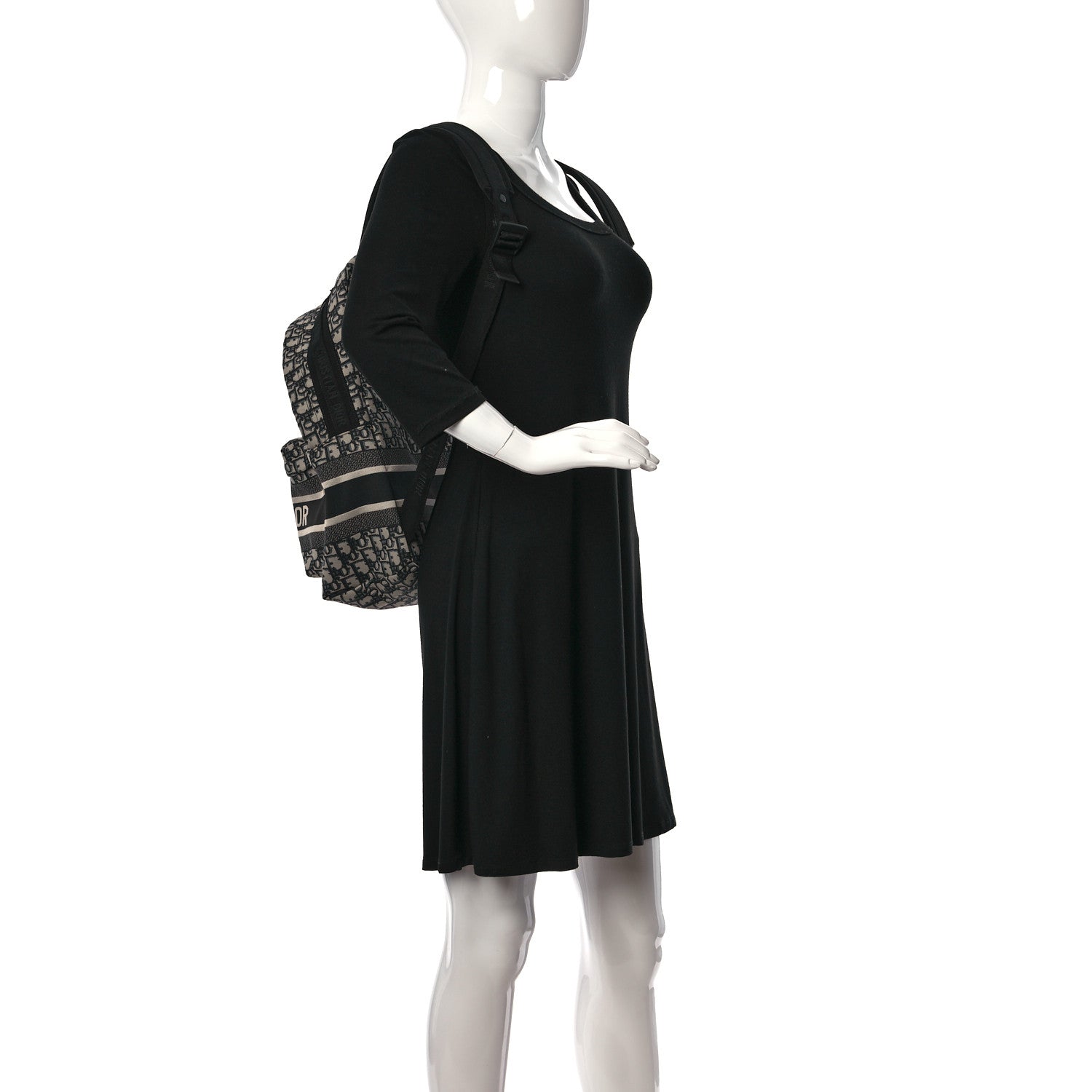 Christian Dior Oblique Diortravel Backpack Blue 2 of 6