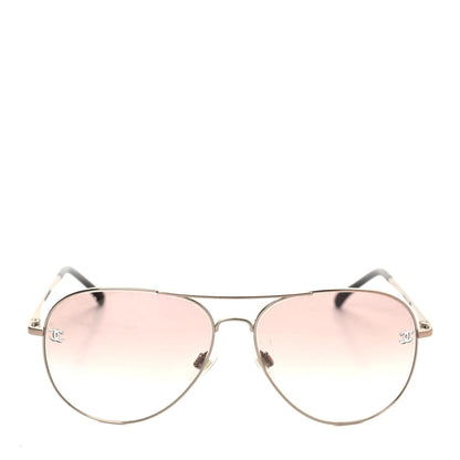 Chanel CC Aviator Sunglasses 4189-T-Q Pink 2 of 8