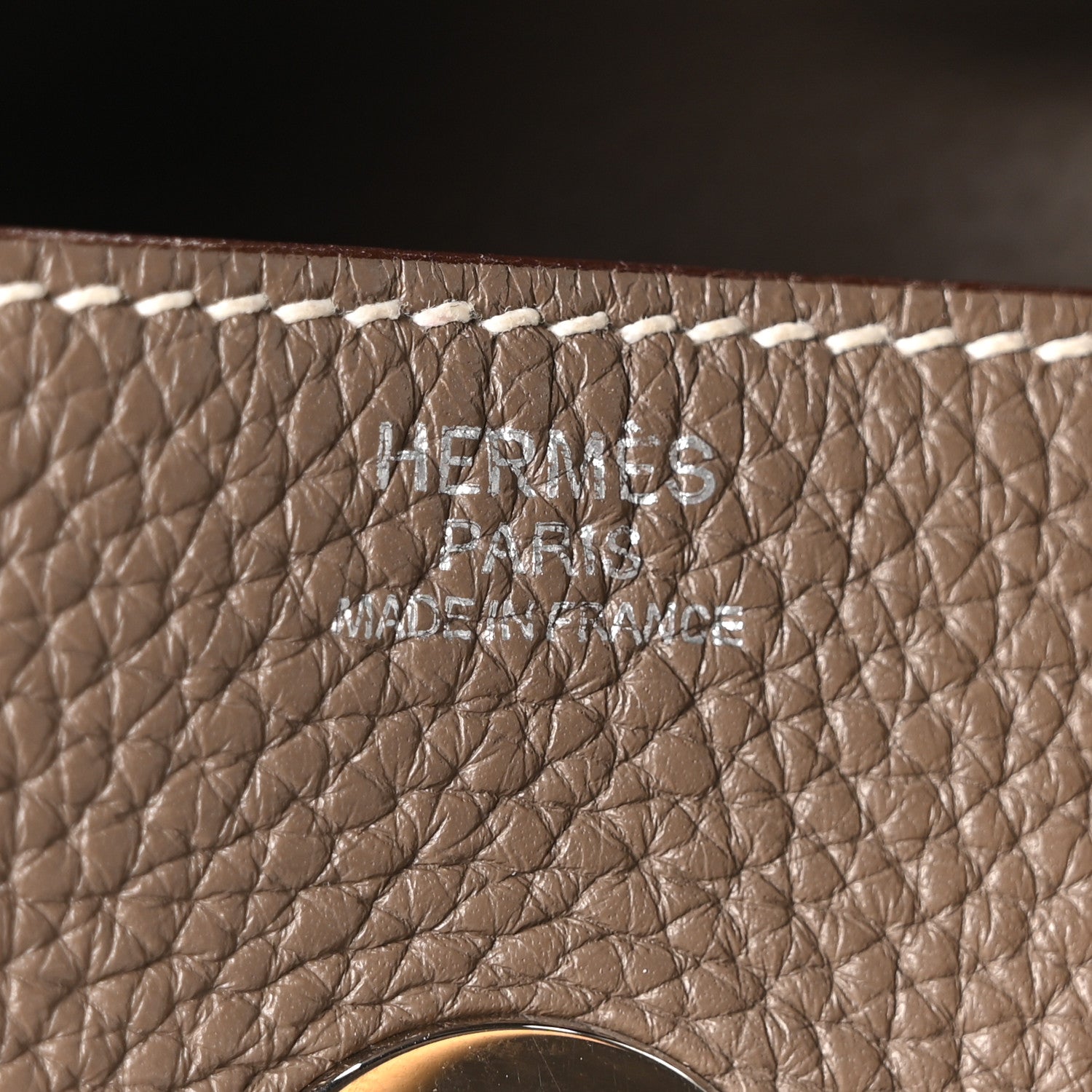 Hermes Taurillon Clemence Lindy 30 Etoupe 6 of 10