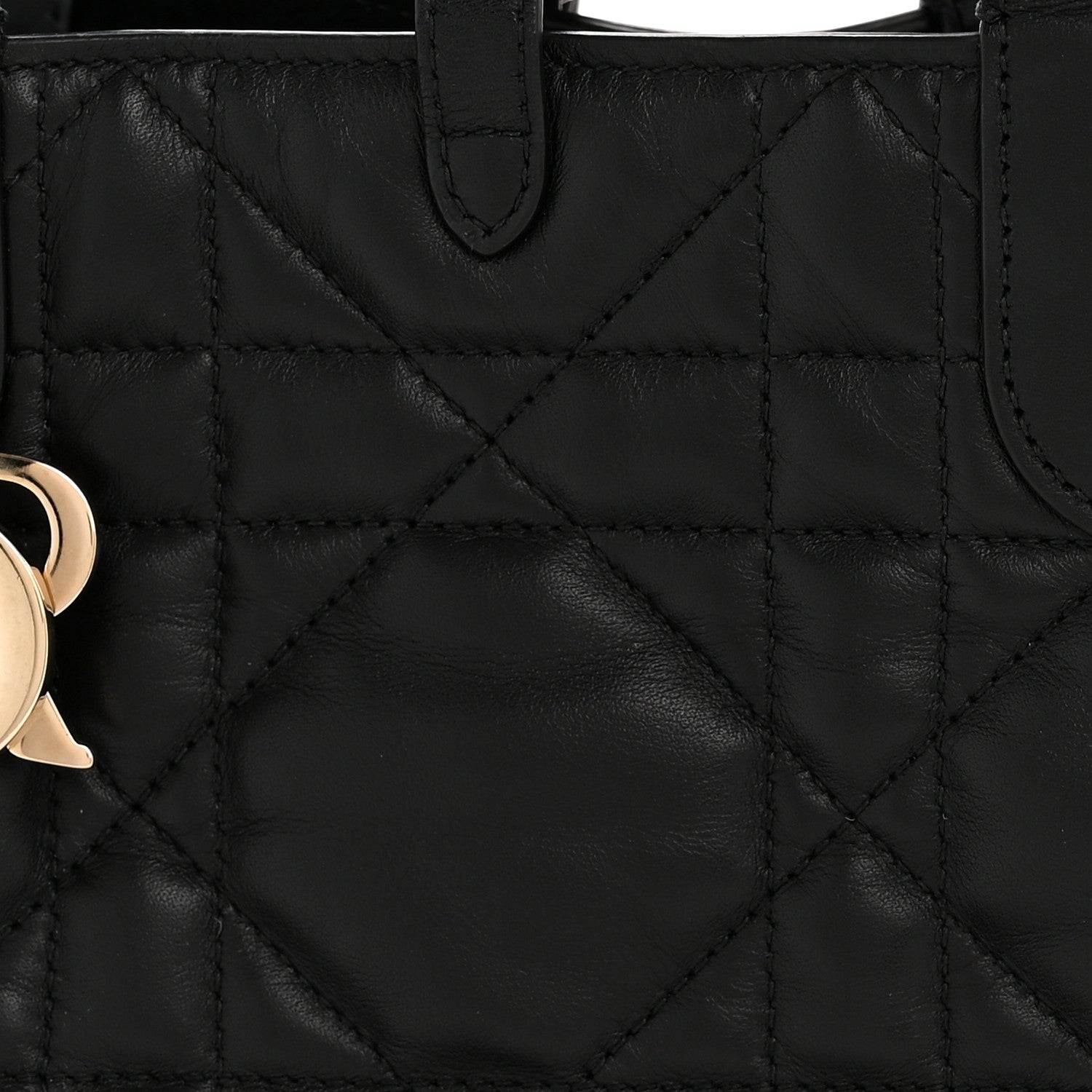 Christian Dior Calfskin Macrocannage Medium Toujours Black 9 of 14