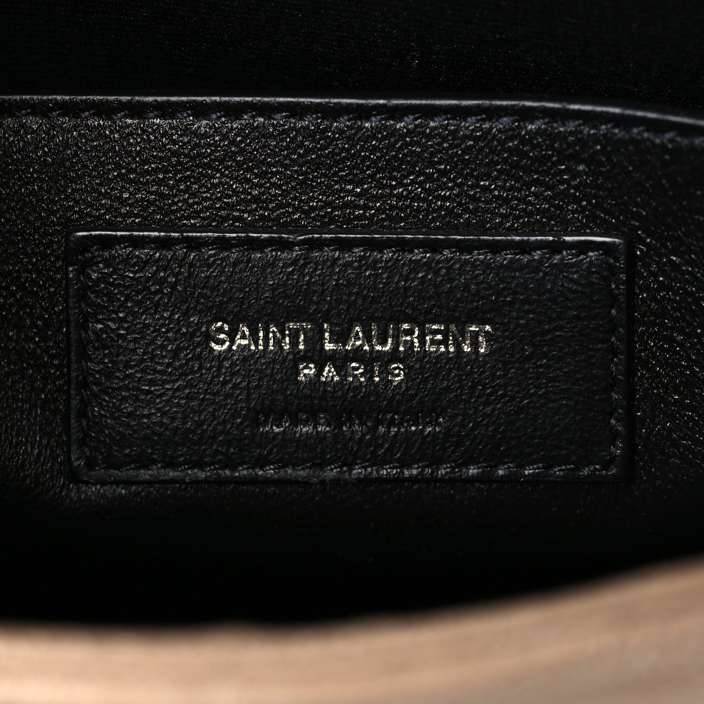 Lambskin Quilted Small Becky Chain Bag Gold Sand