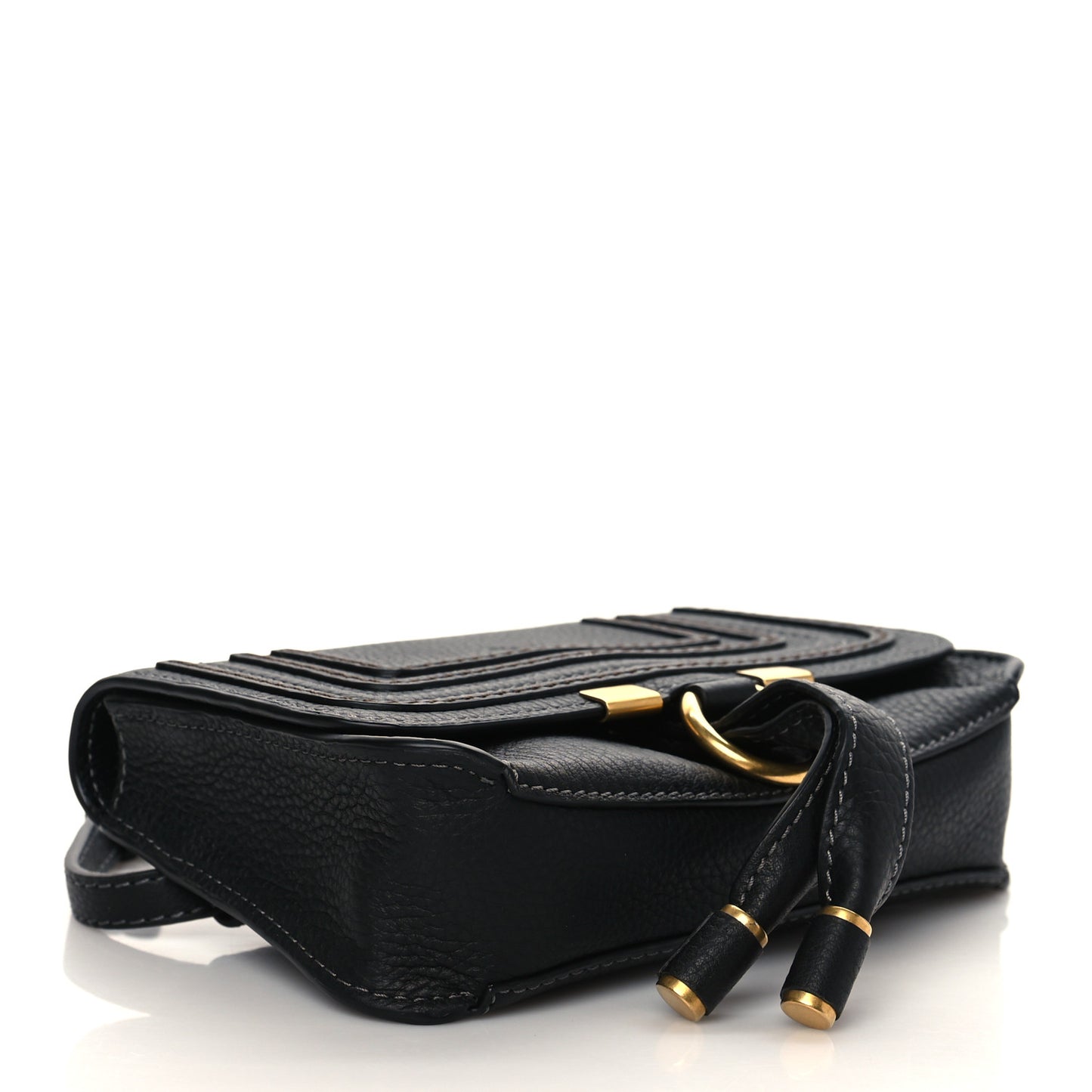 Calfskin Marcie Convertible Belt Bag Black