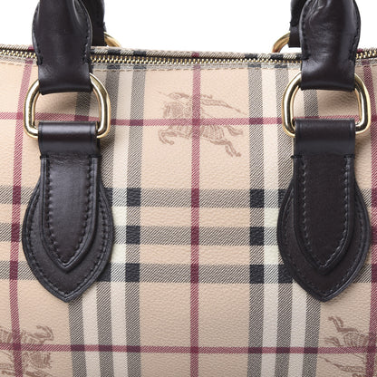 Burberry Haymarket Check Small Chester Bowling Bag Chocolate 11 of 11