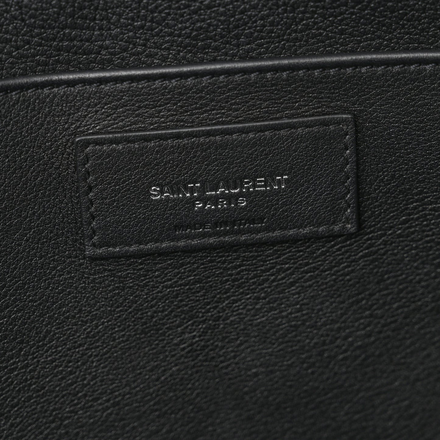 Calfskin Crocodile Embossed Small Monogram Downtown Cabas Black