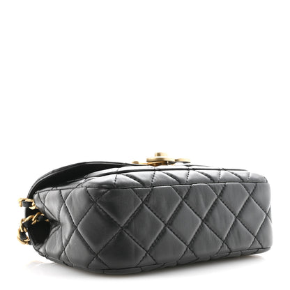Chanel Shiny Lambskin Quilted Mini Maxi CC Flap Black 4 of 13