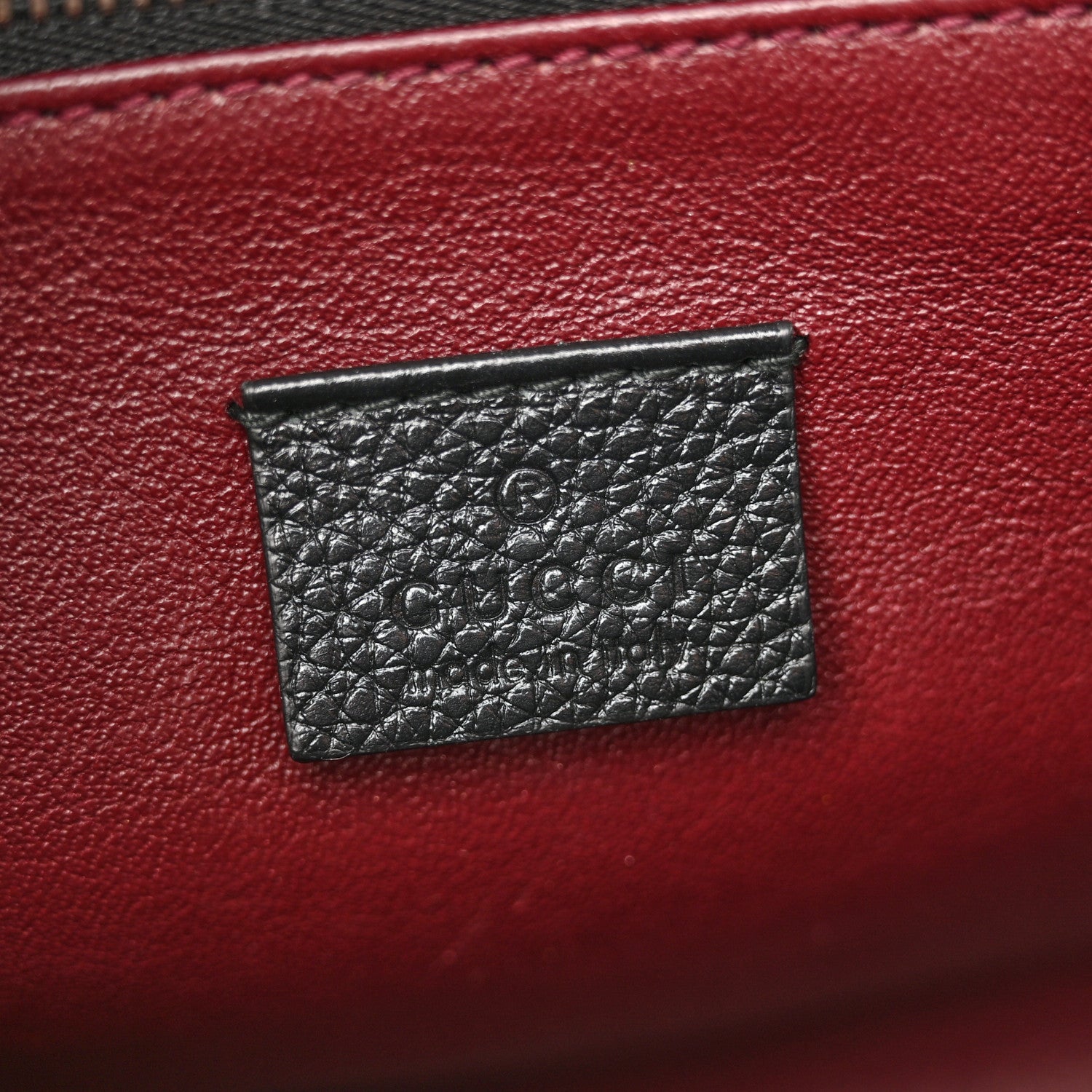 Gucci Grainy Calfskin Small Zumi Top Handle Bag Black 1876689