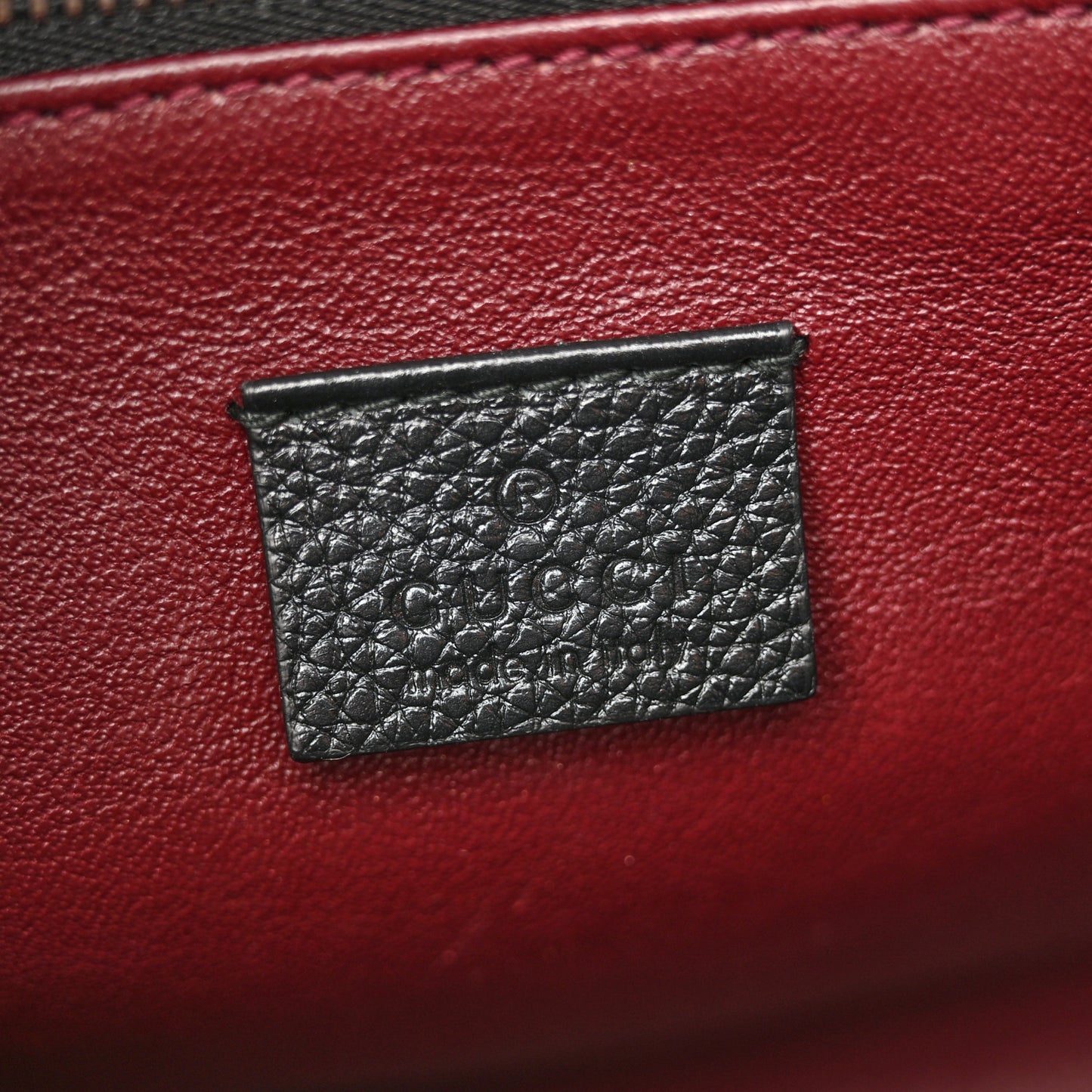 Grainy Calfskin Small Zumi Top Handle Bag Black