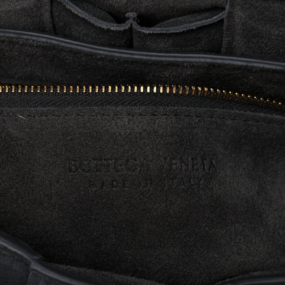 Bottega Veneta Suede Maxi Intrecciato Padded Cassette Crossbody Bag Graphite 9 of 11