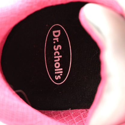 Chanel Calfskin Fabric Sneakers 40.5 White Silver Fluo Pink 7 of 7