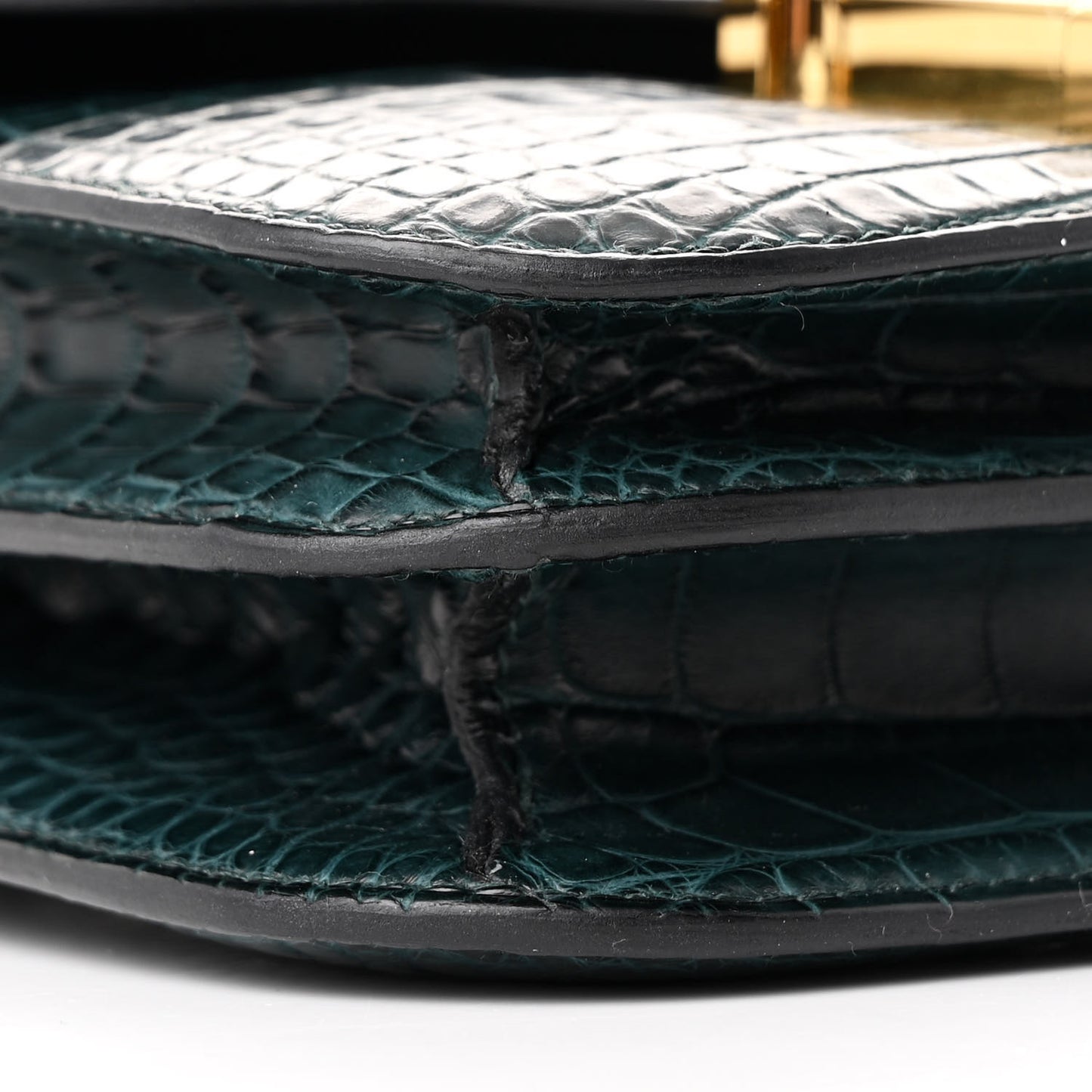 Matte Alligator Constance 18 Vert Cypress