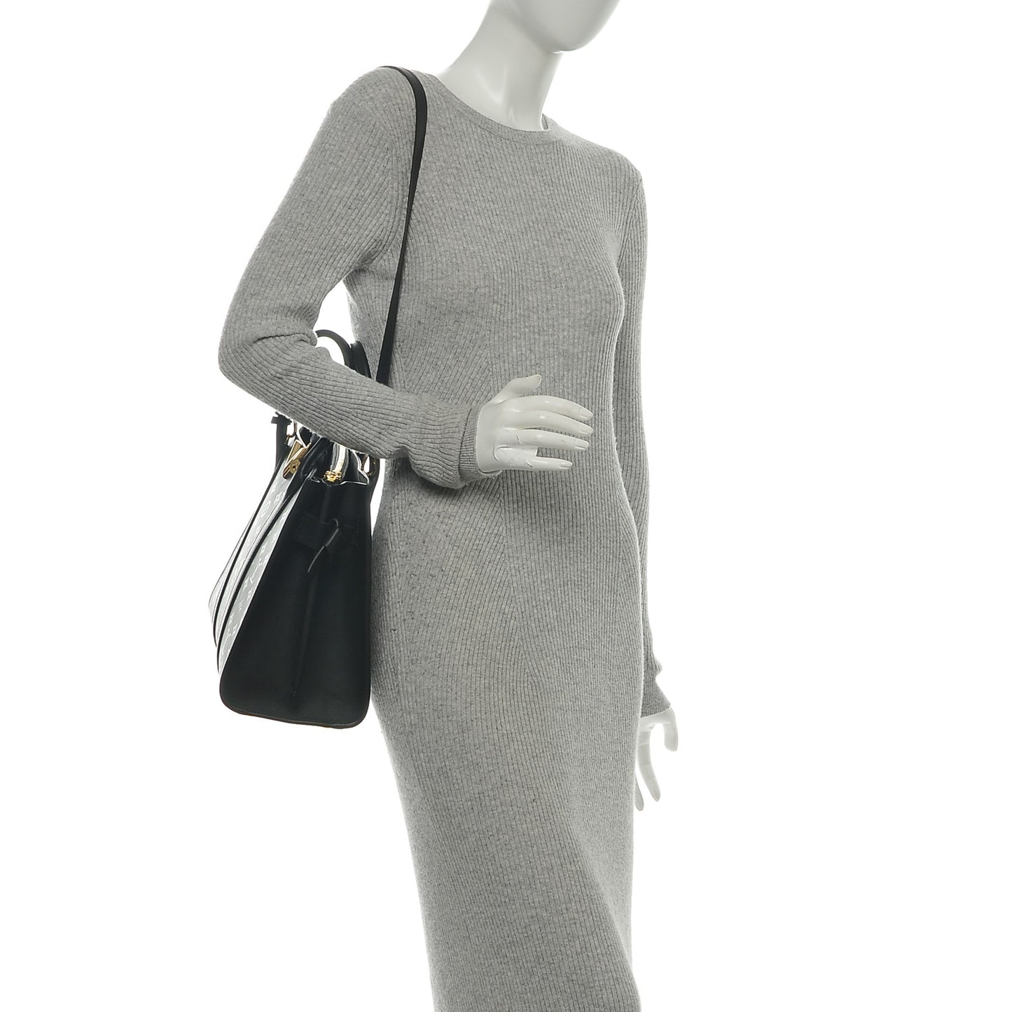 Monogram Cuir Plume Very Tote GM Black