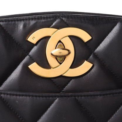 Chanel Lambskin Quilted Shoulder Bag Black 8 of 10