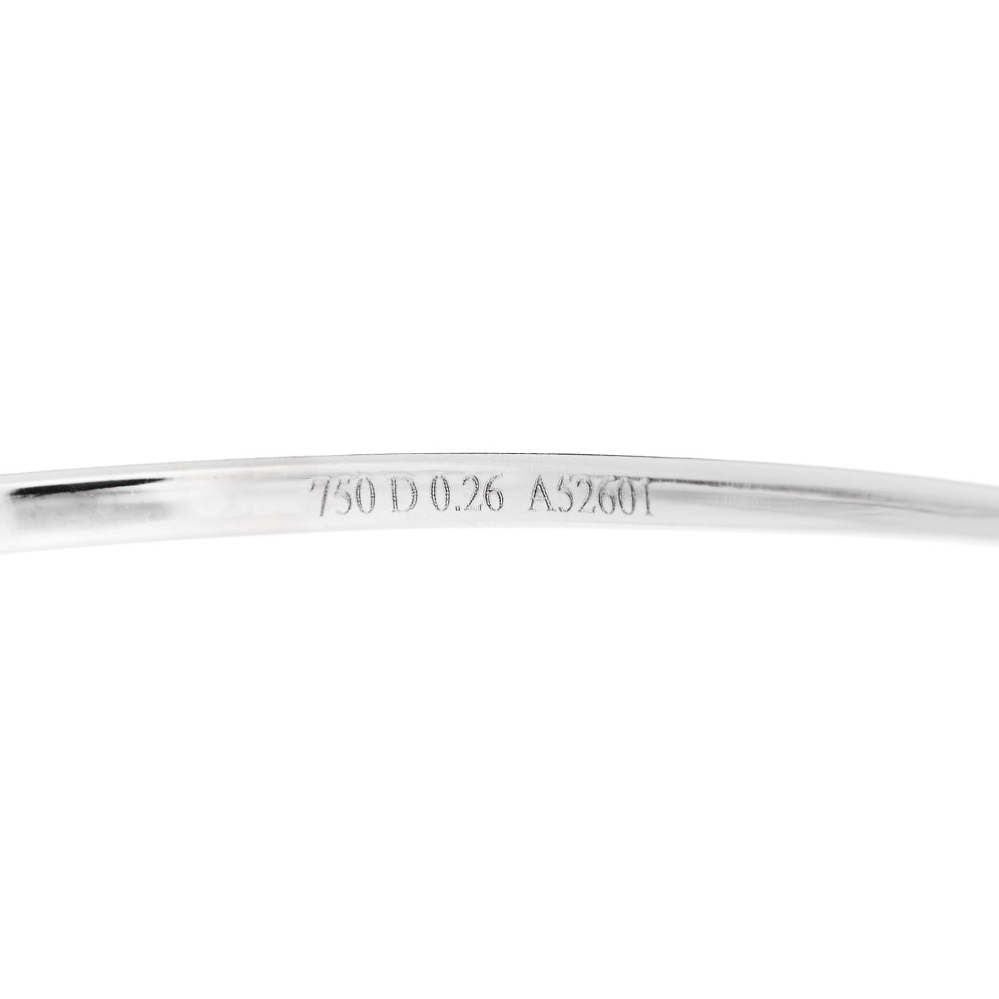 18K White Gold Diamond Thin Move Bangle Bracelet