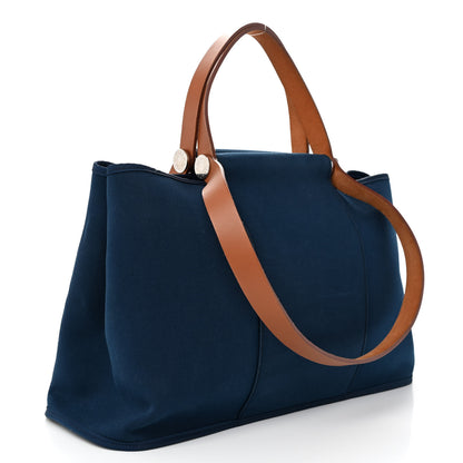 Hermes Toile Cabag 39 Bleu Marine 2 of 9