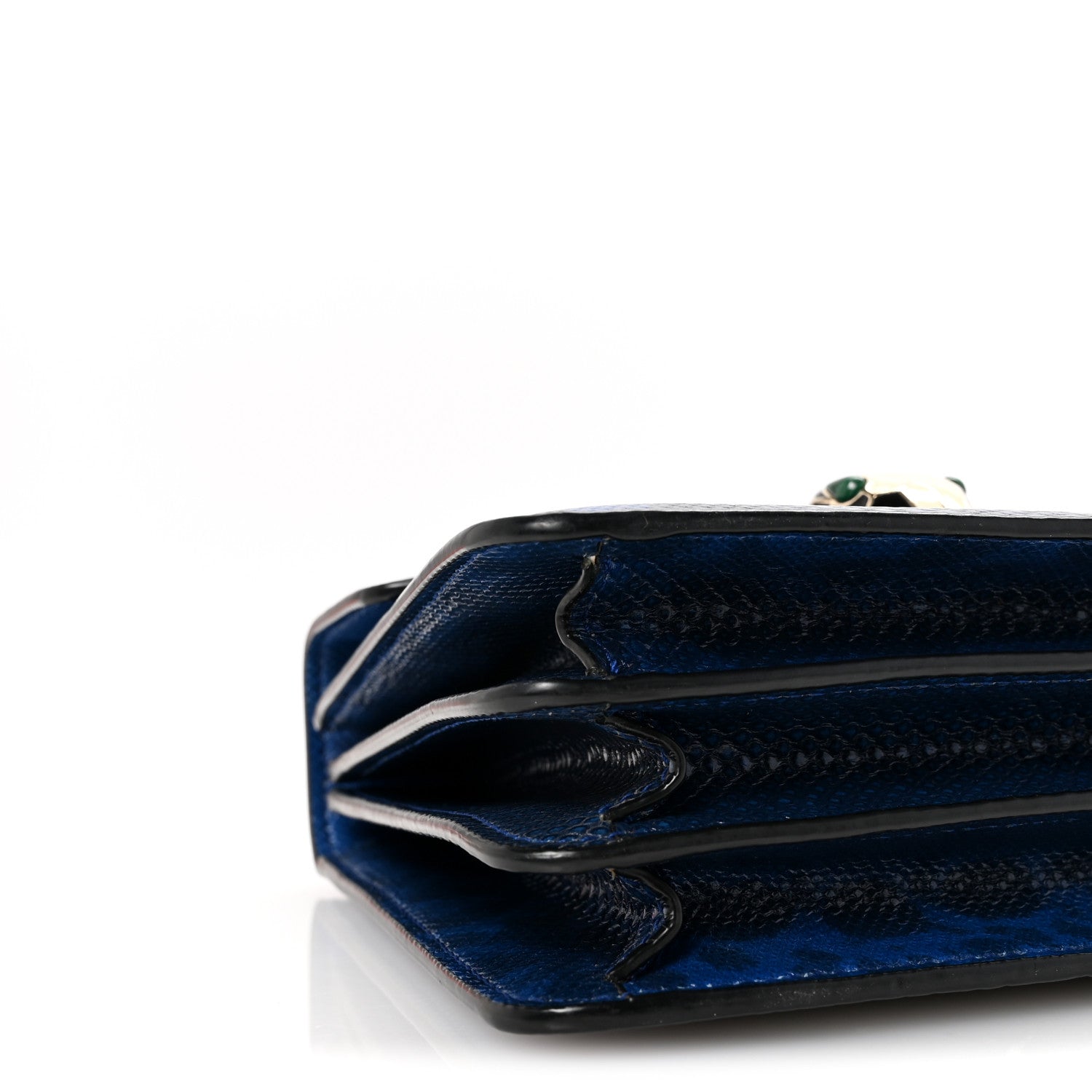 Bulgari Shiny Karung Serpenti Forever Top Handle Dark Blue 8 of 9