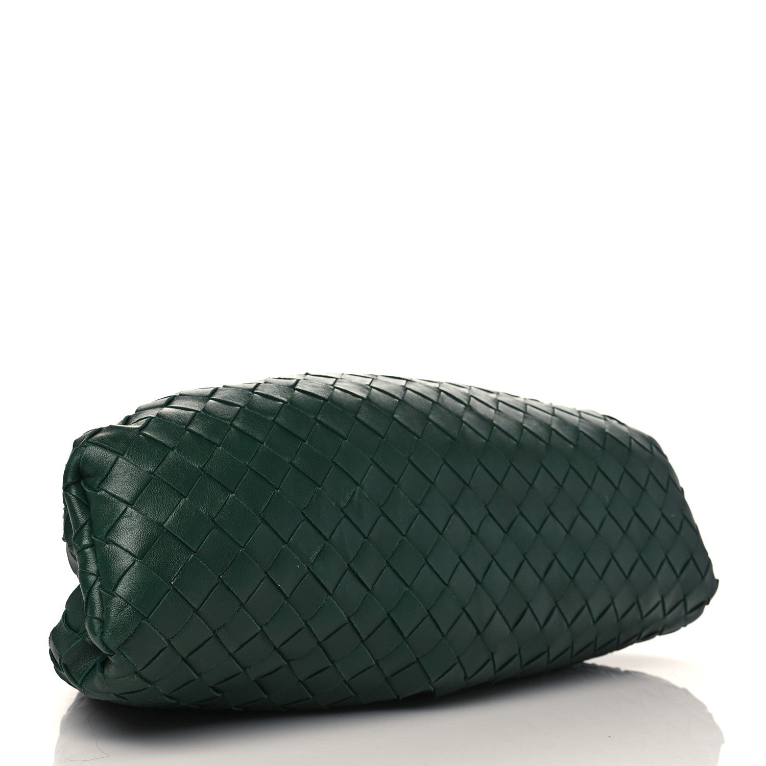 Bottega Veneta Nappa Maxi Intreccio The Pouch Oversized Clutch Raintree 4 of 9