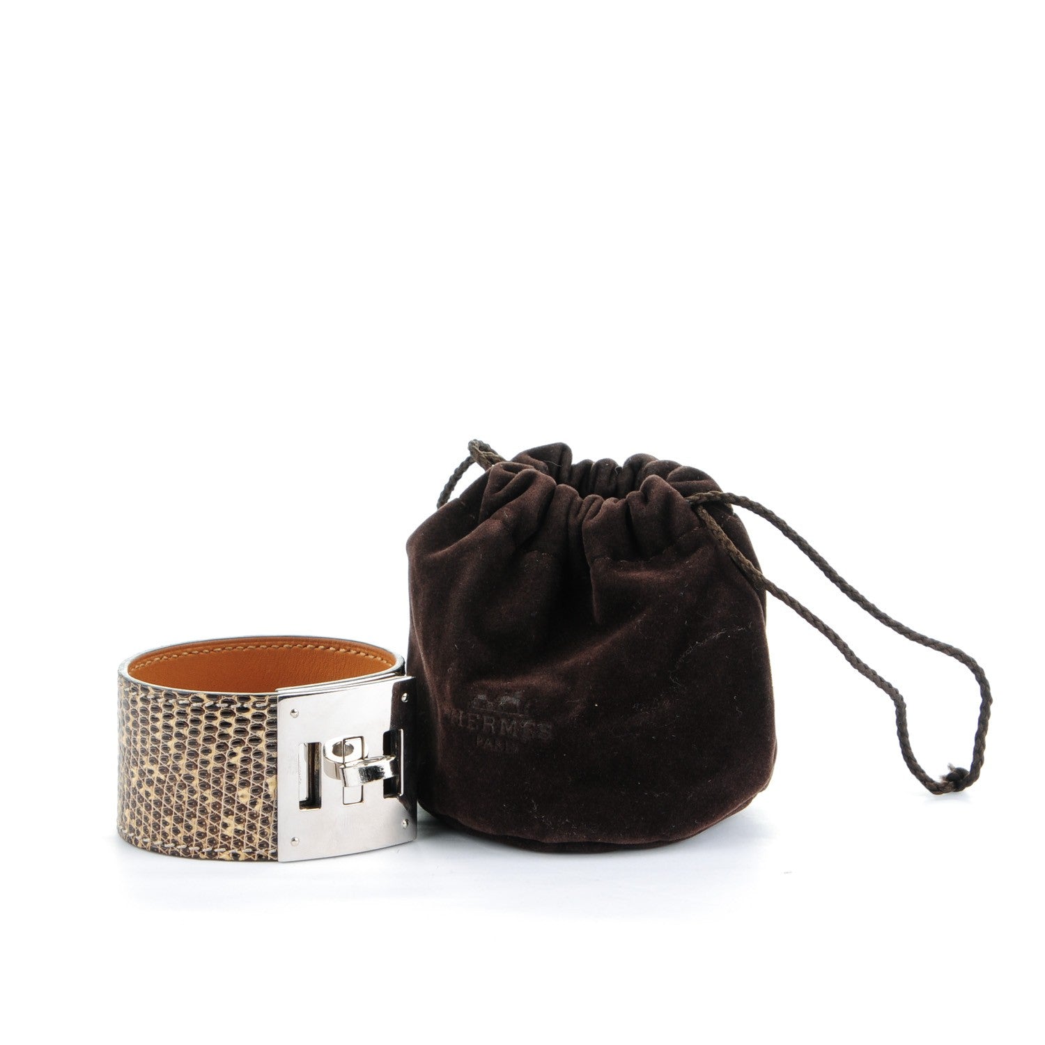 Hermes Lizard Kelly Dog Cuff Ombre 7 of 7