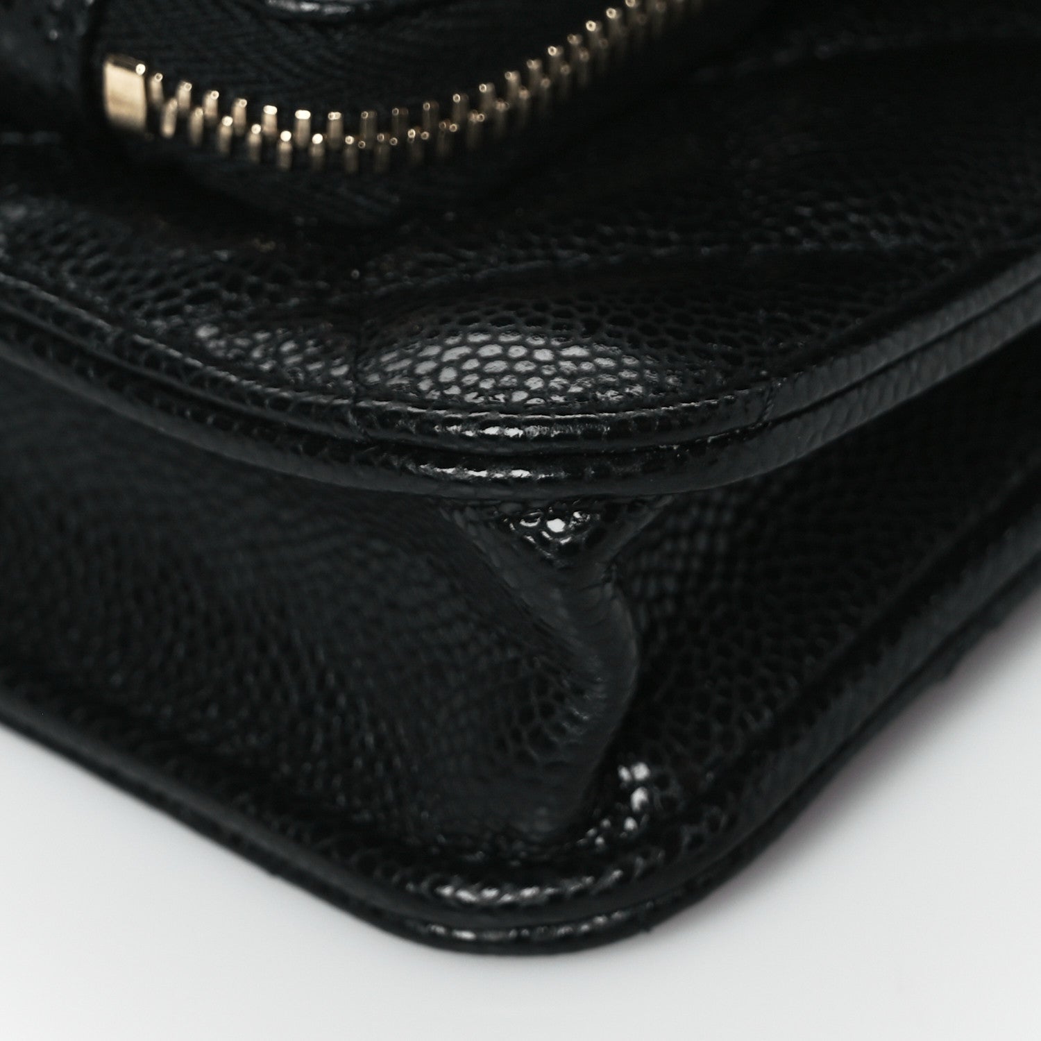 Chanel Caviar Quilted Business Affinity Clutch With Chain Black 9 of 9