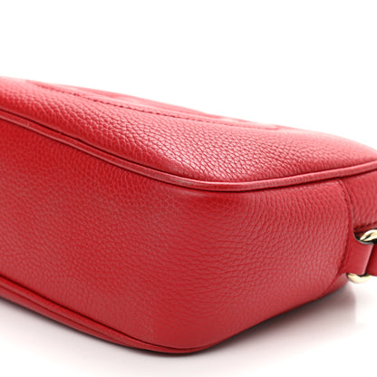 Gucci Pebbled Calfskin Small Soho Disco Bag Tabasco Red 11 of 11