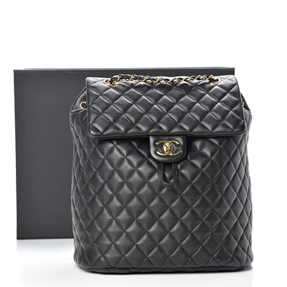 Chanel Calfskin Quilted Large Urban Spirit Backpack Black 10 of 10