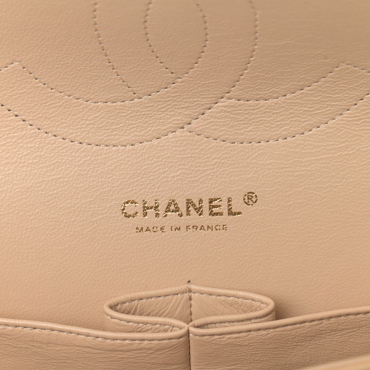 Chanel Caviar Quilted Jumbo Double Flap Beige 6 of 9