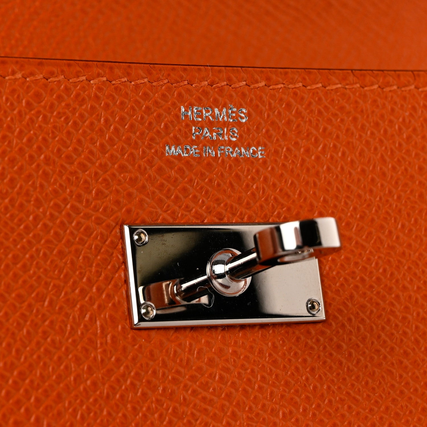Hermes Epsom Kelly Longue Wallet Orange 6 of 9