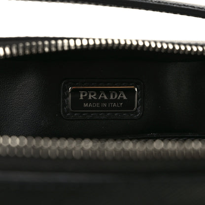 Prada Saffiano Travel Medium Brique Crossbody Bag Black 6 of 11