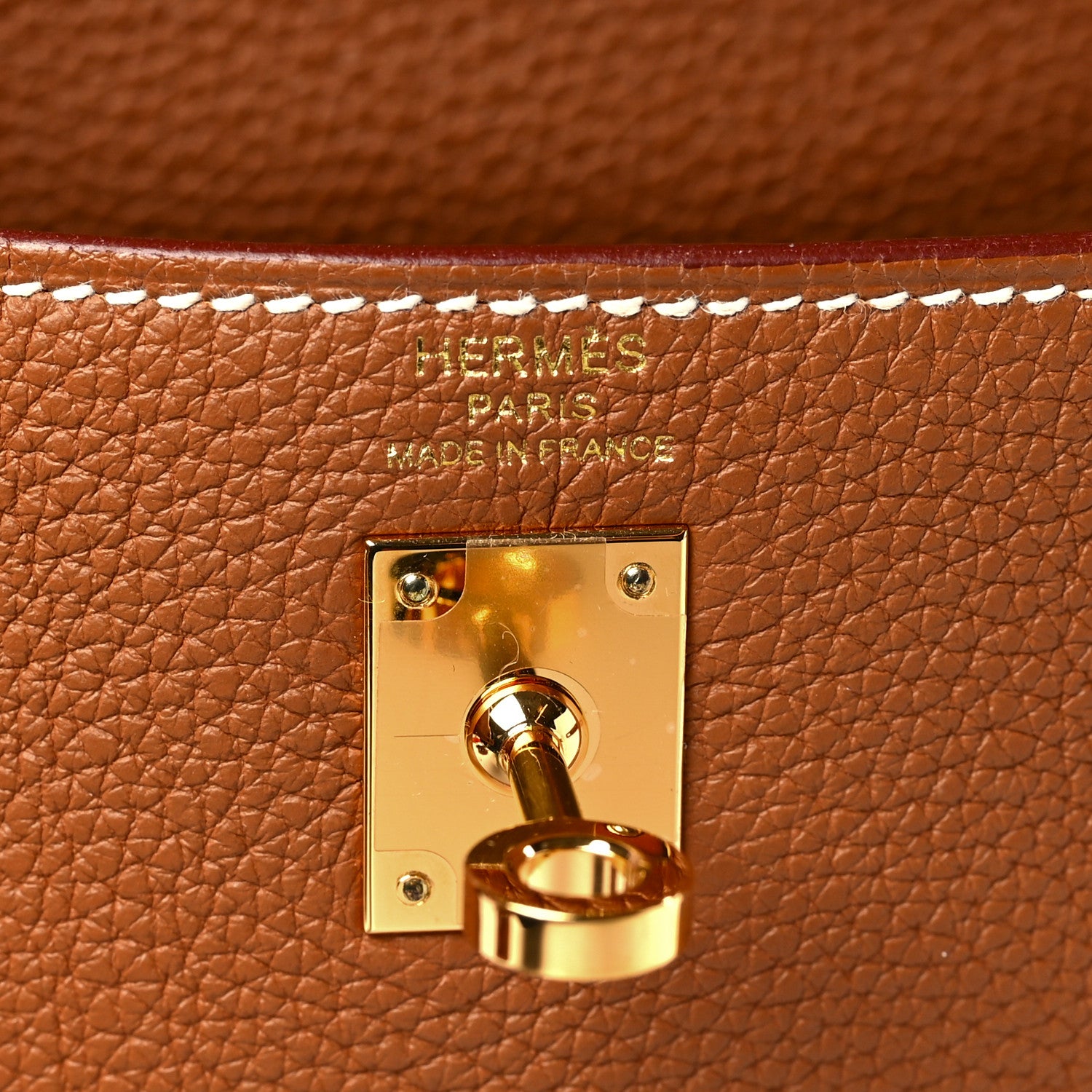 Hermes Togo Kelly Retourne 25 Gold 6 of 10