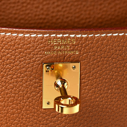 Hermes Togo Kelly Retourne 25 Gold 6 of 10