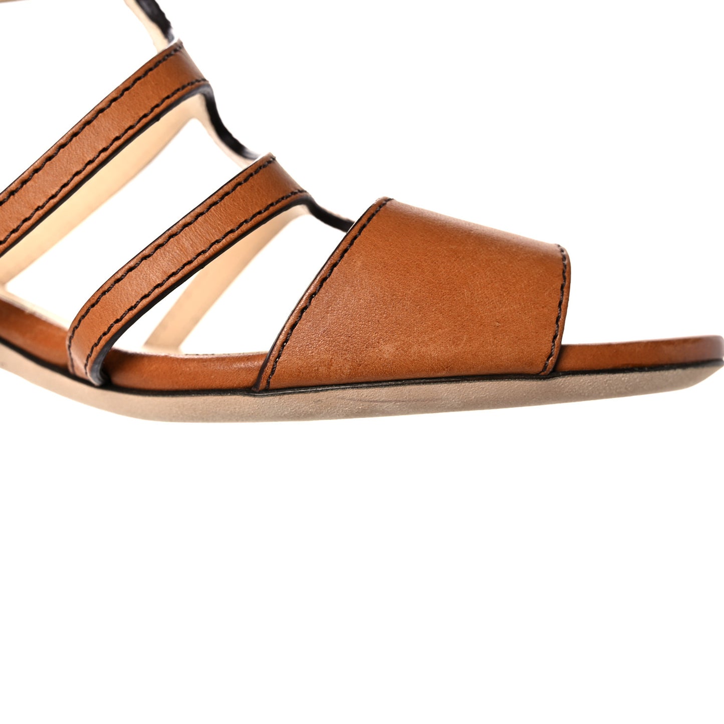 Calfskin Ren 35 Sandals 39 Brown