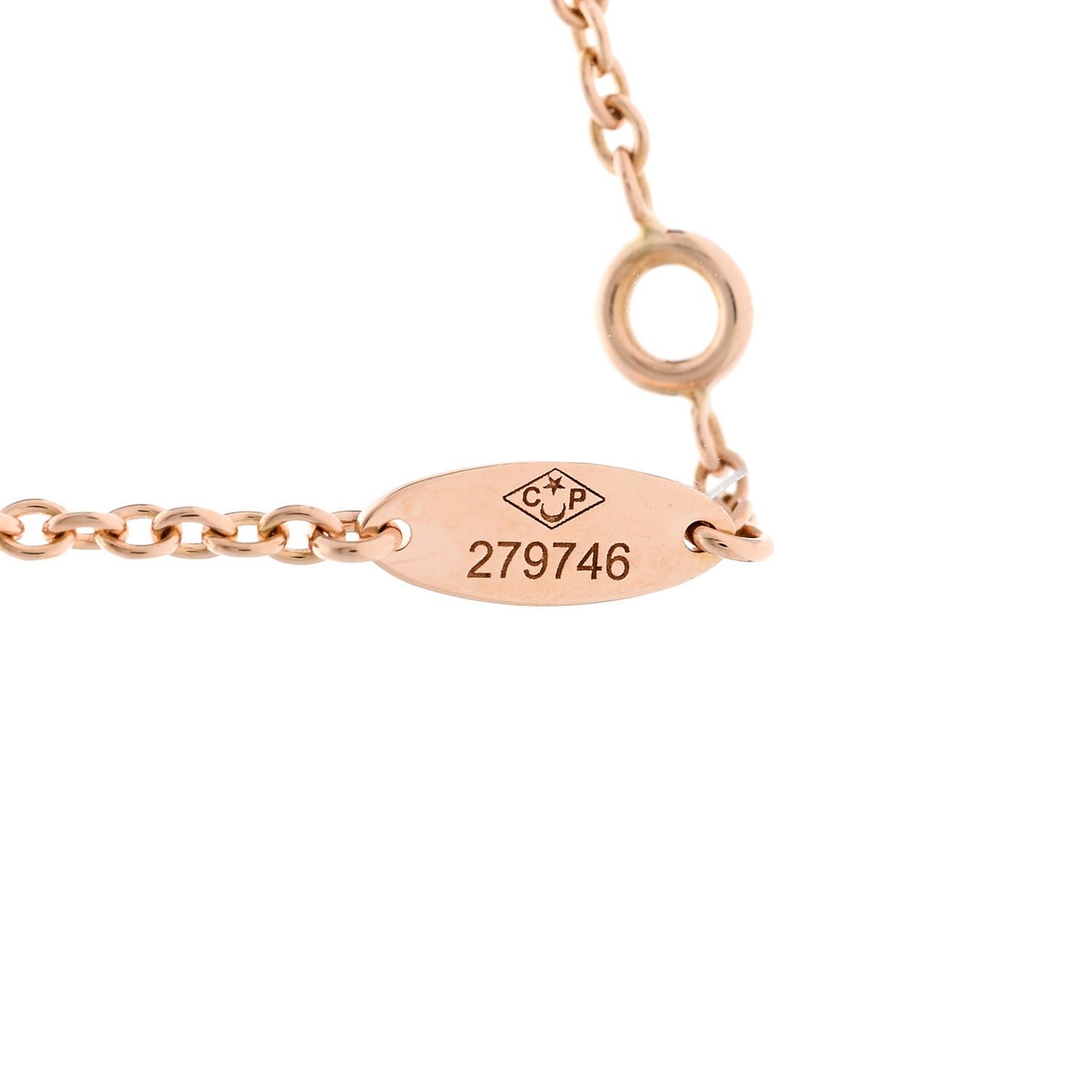 18K Rose Gold Diamond Pink Opal Rose Des Vents Station Necklace