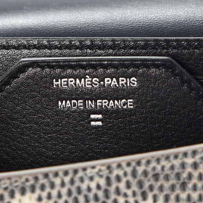 Hermes Evergrain Lizard Passant Compact Wallet Bleu Indigo Ombre 9 of 10