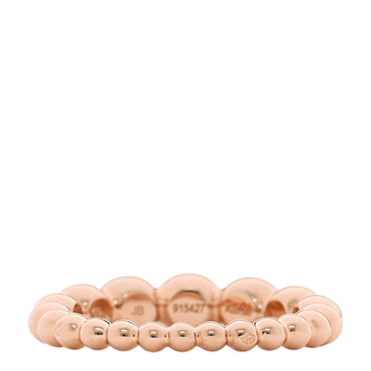 Van Cleef & Arpels 18K Rose Gold Perlee Pearls of Gold Variation Ring 54 6.75 3 of 5