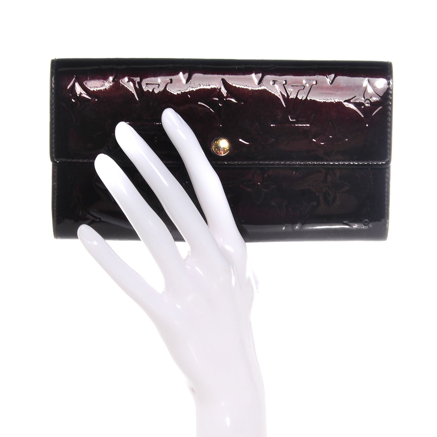 Louis Vuitton Vernis Sarah Wallet Amarante 2 of 8