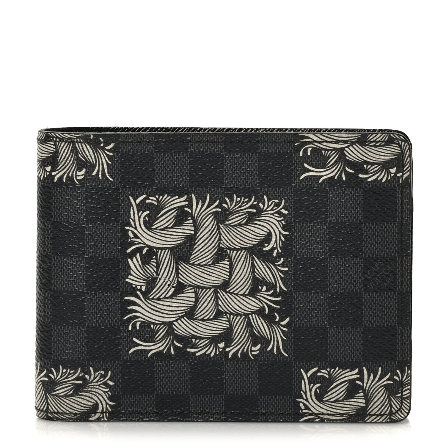 Louis Vuitton Damier Graphite Rope Slender Wallet White 1 of 6