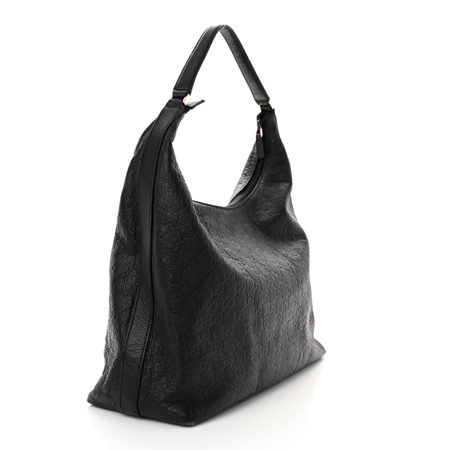 Guccissima Large Hobo Black