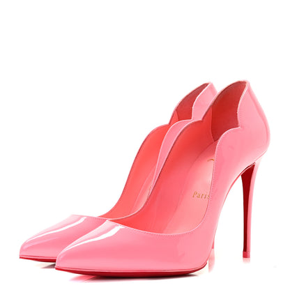 Christian Louboutin Patent Hot Chick 100 Pumps 37 Bubble Gum 2 of 10